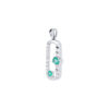 TOMEI Emerald Set Pendant, White Gold 750