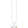 TOMEI Diamond Pendant Set, White+Rose Gold 585