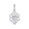 TOMEI Diamond Pendant, White Gold 750
