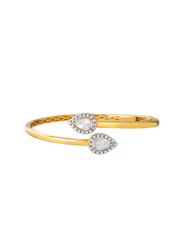TOMEI Diamond Cut Collection Bangle, Yellow Gold 916
