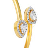 TOMEI Diamond Cut Collection Bangle, Yellow Gold 916