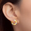 TOMEI Diamond Cut Collection Earrings, Yellow Gold 916