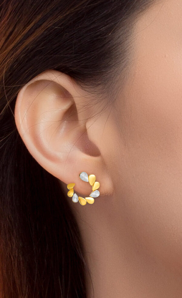 TOMEI Diamond Cut Collection Earrings, Yellow Gold 916