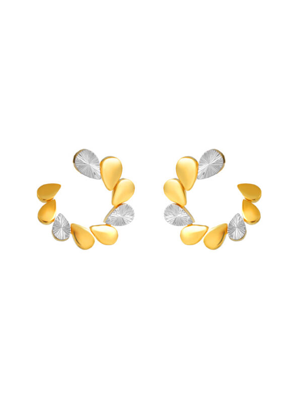 TOMEI Diamond Cut Collection Earrings, Yellow Gold 916
