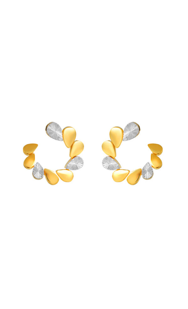 TOMEI Diamond Cut Collection Earrings, Yellow Gold 916