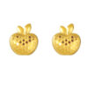TOMEI Apple Earrings, Yellow Gold 916
