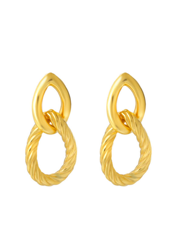 TOMEI Earrings, Yellow Gold 916