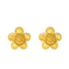 TOMEI Smiley Flower Earrings, Yellow Gold 916