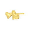 TOMEI Dwi-Love Earrings, Yellow Gold 916