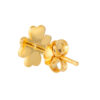 TOMEI Four-leaves Clover Earrings, Yellow Gold 916
