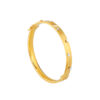 TOMEI Dual-Tone Bangle, Yellow Gold 916