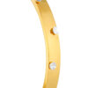 TOMEI Dual-Tone Bangle, Yellow Gold 916