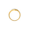 TOMEI Dual-Tone Ring, Yellow Gold 916