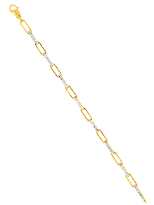 TOMEI Dual-Tone Bracelet, Yellow Gold 916