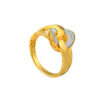 TOMEI Diamond Cut Colletion Ring, Yellow Gold 916