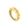 TOMEI Lusso Italia Twisted Ring, Yellow Gold 916