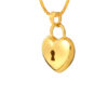 TOMEI Lusso Italia Love Lock Pendant, Yellow Gold 916