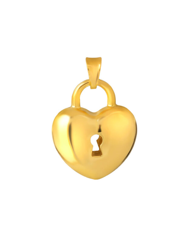 TOMEI Lusso Italia Love Lock Pendant, Yellow Gold 916