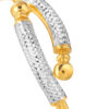 TOMEI Dual-Tone Bangle, Yellow Gold 916