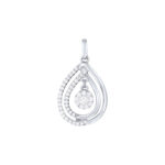 TOMEI Diamond Pendant, White Gold 750