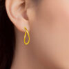TOMEI Lusso Italia Earrings, Yellow Gold 916
