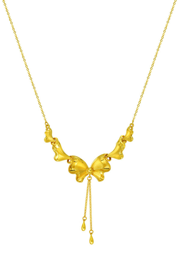 TOMEI x Xifu Butterfly Necklace, Yellow Gold 999