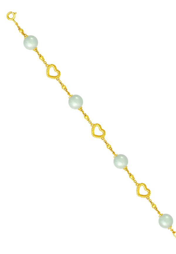 TOMEI Jade Bracelet, Yellow Gold 916