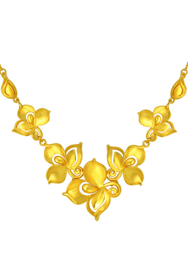 TOMEI x Xifu Fan-Hua-Jin-Xiu Necklace, Yellow Gold 999