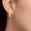 TOMEI Loop Earrings, Yellow Gold 916