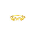 TOMEI Butterlies Ring, Yellow Gold 916