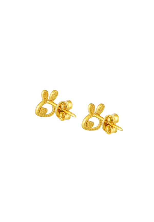 TOMEI Bunny Earrings, Yellow Gold 916