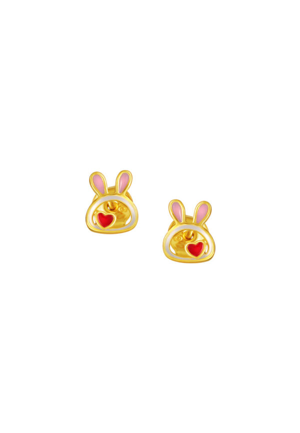 TOMEI Bunny Earrings, Yellow Gold 916