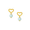 TOMEI Jade Earrings, Yellow Gold 916