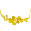 TOMEI x Xifu Flower Necklace, Yellow Gold 999