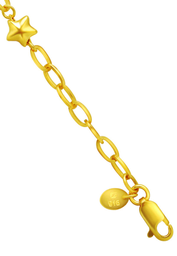 TOMEI Star Bracelet, Yellow Gold 916