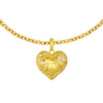 TOMEI Heart Pendant, Yellow Gold 916