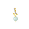 TOMEI Diamond Cut Collection Jade Pendant, Yellow Gold 916