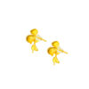 TOMEI x Xifu Flower Earrings, Yellow Gold 999