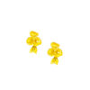 TOMEI x Xifu Flower Earrings, Yellow Gold 999