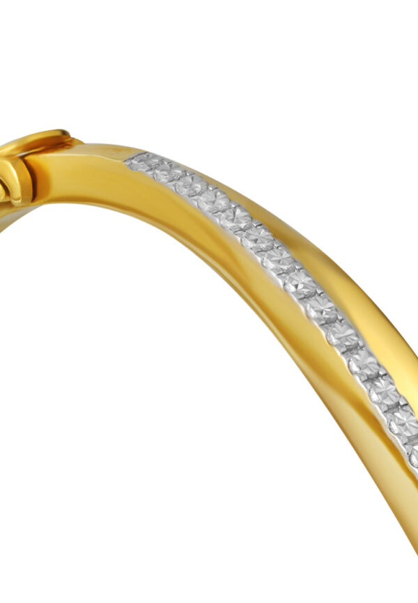 TOMEI Diamond Cut Collection Bangle, Yellow Gold 916