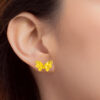 TOMEI x Xifu Butterfly Earrings, Yellow Gold 999