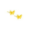 TOMEI x Xifu Butterfly Earrings, Yellow Gold 999
