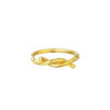 TOMEI Twisted Ring, Yellow Gold 916