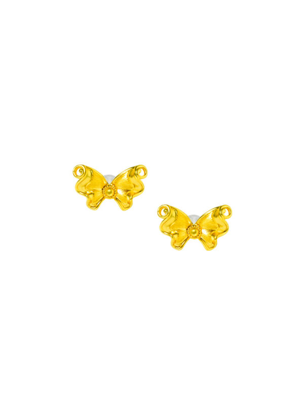 TOMEI x Xifu Butterfly Earrings, Yellow Gold 999