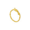 TOMEI Twisted Ring, Yellow Gold 916
