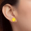 TOMEI x Xifu Rosey Earrings, Yellow Gold 999