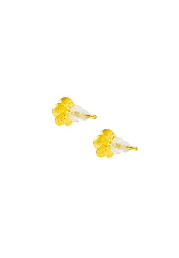 TOMEI x Xifu Rosey Earrings, Yellow Gold 999