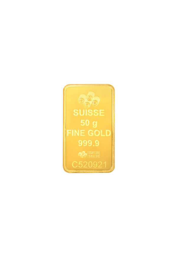 TOMEI x PAMP Suisse Lady Fortuna Gold Bar | 50 Grams | Fine Gold 9999