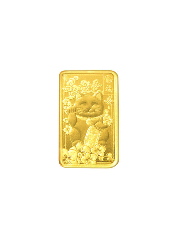 TOMEI x PAMP Lucky Cat Gold Bar 2.5G I Fine Gold 9999