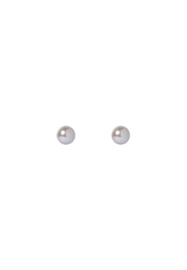 TOMEI Akoya Pearl 5mm Earrings,White Gold 750